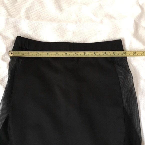 2 piece set - black and white striped crop top and midi skirt with mesh - small - Picture 15 of 16